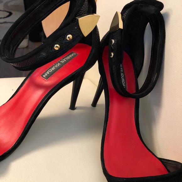 Charles Jourdan black suede pumps - Picture 2 of 6